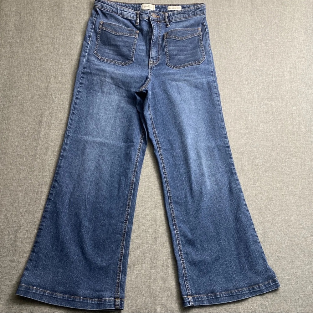 Jessica Simpson 14 Wide Leg, High Rise Denim Jeans